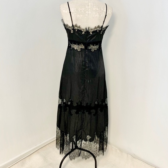 Robert Rodriguez S/M Peekaboo Lace Dress Black LBD - Picture 7 of 8